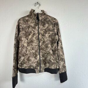 GORE Bike Wear Windstopper Jacket Women’s Medium Camouflage Soft Shell Zip Up